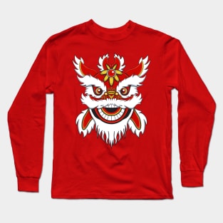 Chinese Lion Head Long Sleeve T-Shirt